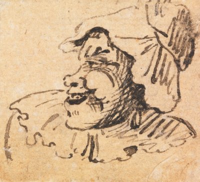 Grotesque Male Head by William Hogarth
